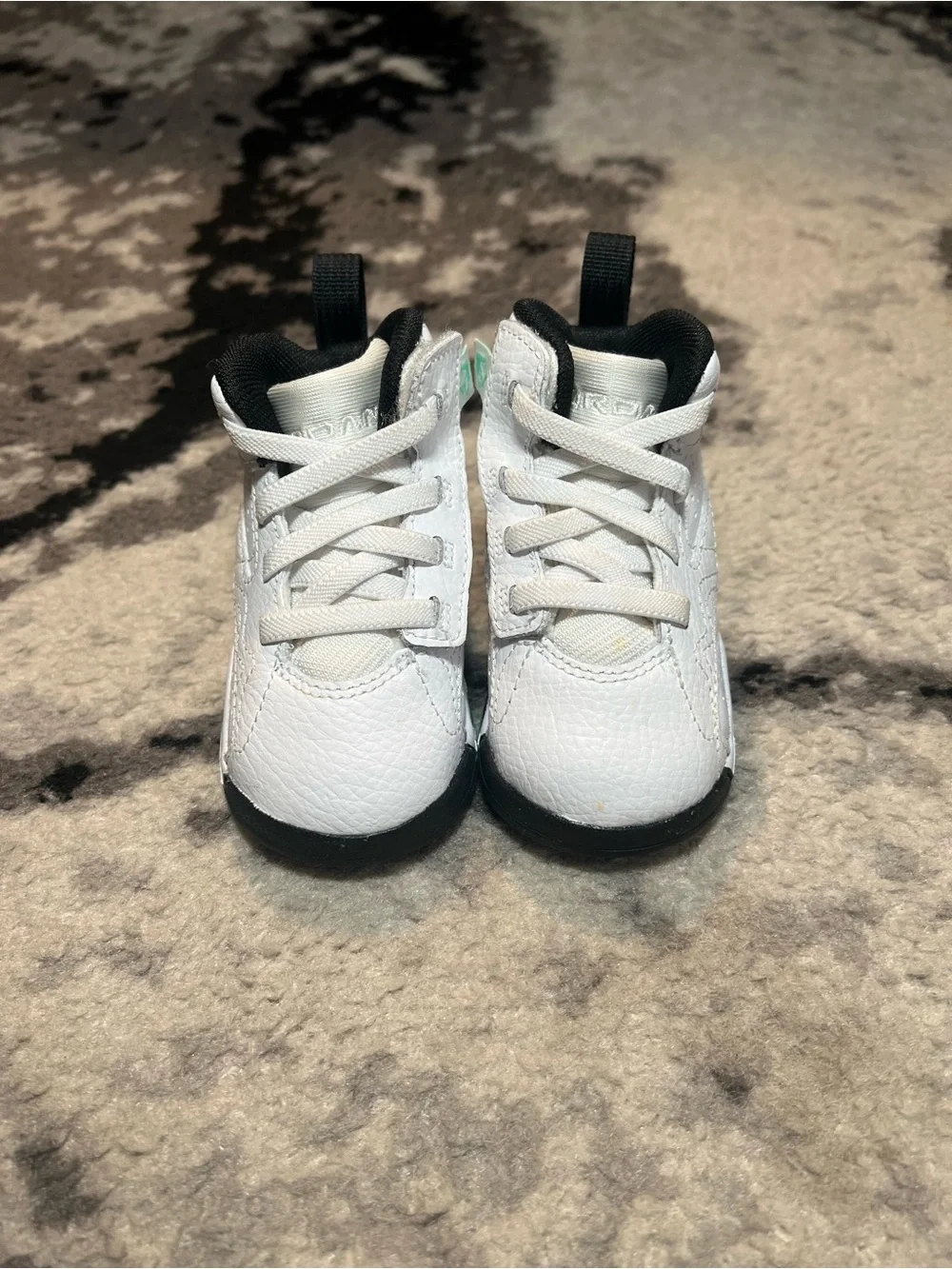 Jordan White and Black Baby Walker Sneakers